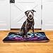 KJIZMO Blue Mandala（3） Dog Bed Mat, Soft Comfortable Warm Crate Pad with Anti-Slip Bottom, Machine Washable Pet Mattress for Pets Sleeping for Large Medium Dogs & Cats 24x18in