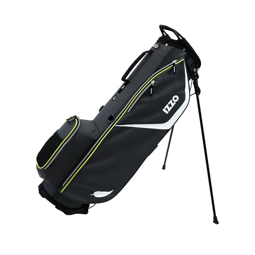 Izzo Golf Izzo Ultra Lite Stand Golf Bag with Dual-Straps & Exclusive Features, Natural