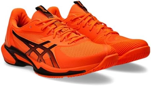 ASICS Mens Solution Speed Ff 3 Tennis Shoe, SHOCKING ORANGE/BLACK