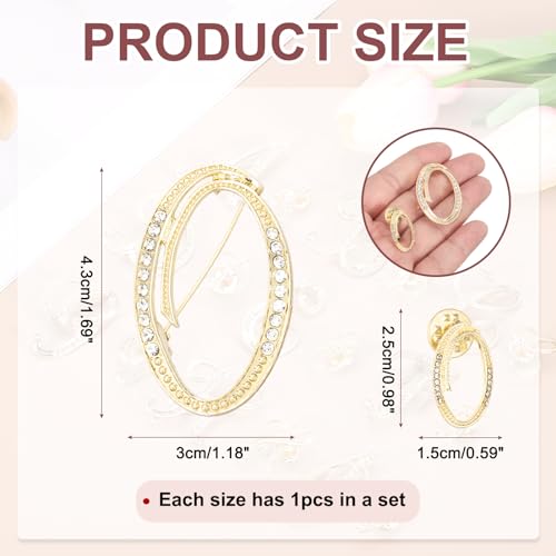 Image of PATIKIL Rhinestone Letter Brooch Pins, Initial Rhinestone Alphabet Letter Lapel Badges Pin for Women Men Suits Dress Coat