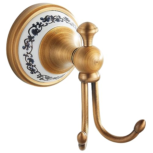 Crochets en Laiton de Serviette de Bain en Bronze Antique, Accessoires fixés au Mur de matériel...