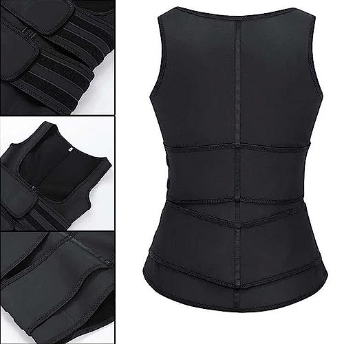 ShopMix Cinta Modeladora Feminina Corpete Corselete Fecho Duplo (M) Preto