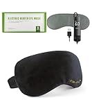Aroma Season Heated Eye Mask, Electric USB Eye Compress for Dry Eyes Blepharitis Stye Eye with 5-Level Temperature & Timer Control (Black) - Image 7