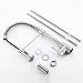 KAIBOR Grifo de cocina con muelle en espiral extensible, grifo de cocina...