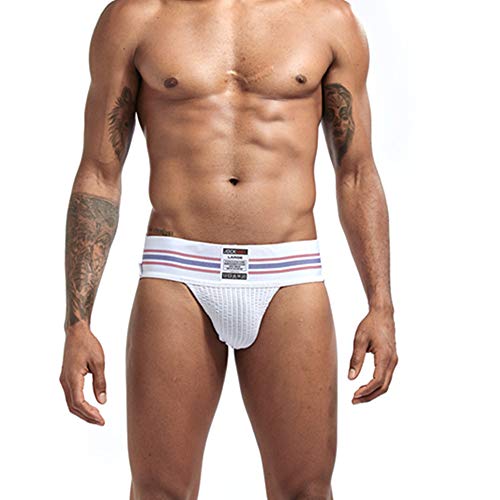 JOCKMAIL Ultra-wide Belt Sexy Men Underwear Jockstrap Briefs Men G String Thongs3