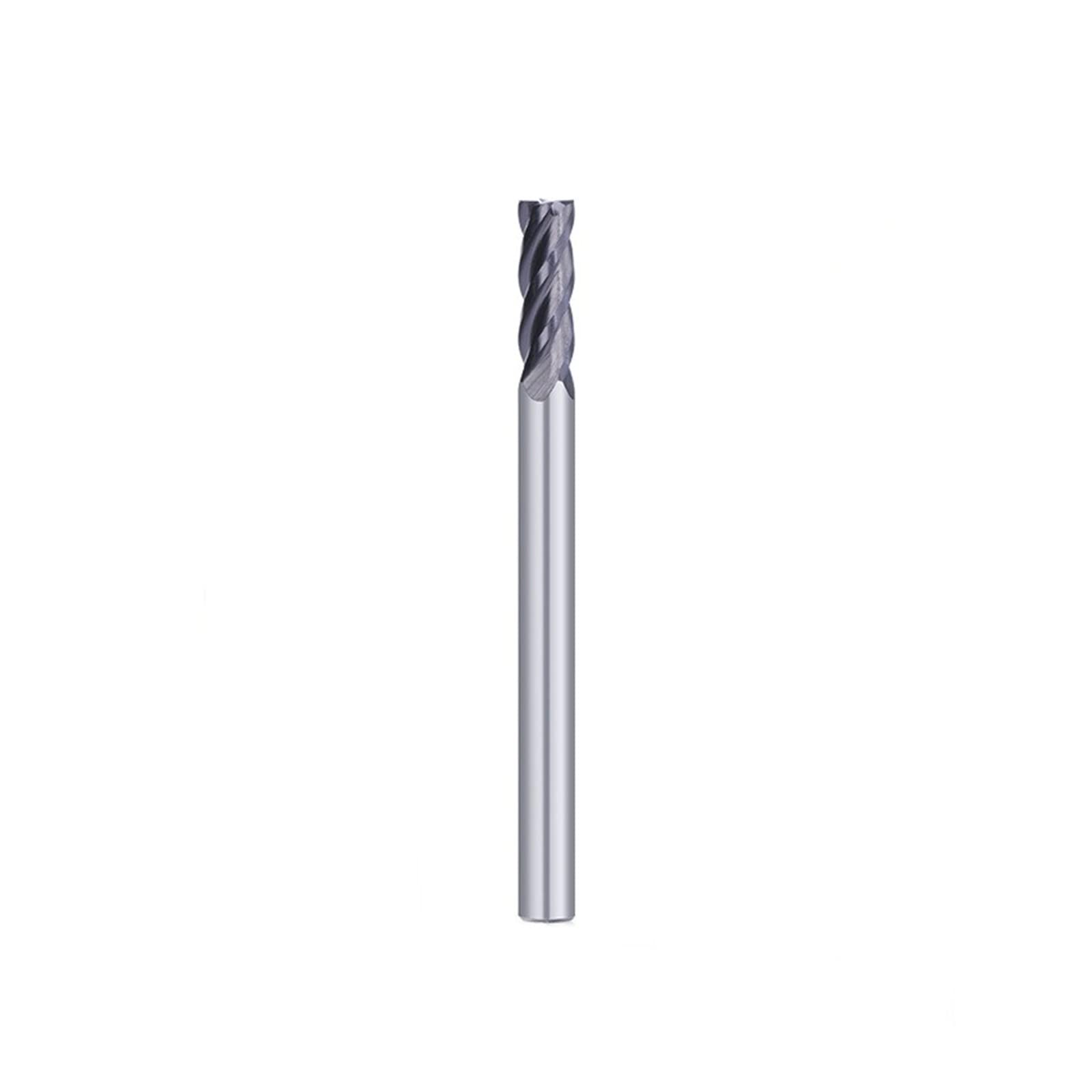 1 szt./4 szt. 4 rowki 1/8 cala trzpień frez z węglika spiekanego płaski frez do drewna narzędzie do obróbki metalu CNC frez spiralny