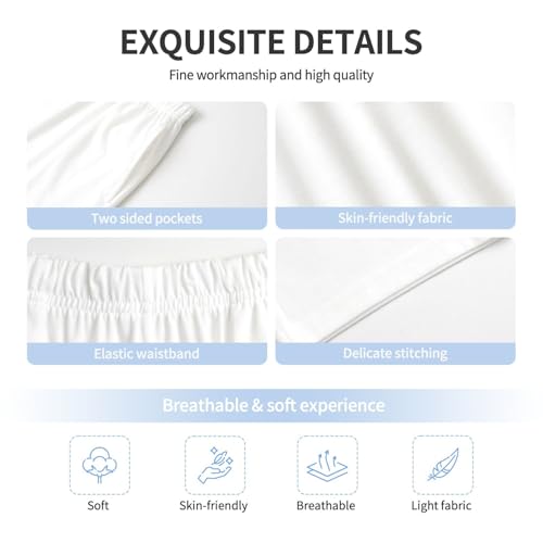 Pajama Pants Pajama Bottoms with Elastic Waistband Sleepwear Lounge Pants, Hummingbird Flowers Branches4