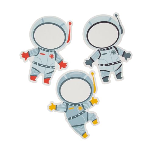 Image of Fun Express Space Astronaut Classroom Decor Bulletin Board Cutouts 48 Pc - Classroom Decorations Elementary Preschool | Science STEM Theme Wall Decor for Teachers Daycare Back to School Door Display
