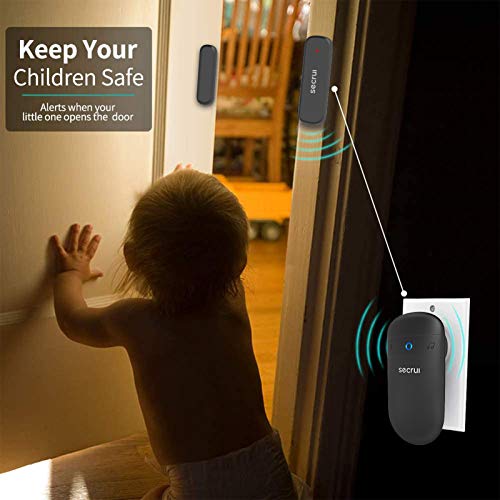 image for SECRUI Door Chime, Door Sensor Chime with Adjustable Volume, Easy Inst