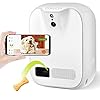 Pet-Monitoring-Camera-Dog-Treat-Dispenser-CENGCEN-Two-Way-Audio-HD-WiFi-Dog-Camera-with-130-View-Remote-Tossing-App-Compatible-with-AndroidiOS-Supports-Cloud-Storage-Night-Vision-Wall-Mounted Pet Monitoring Camera
