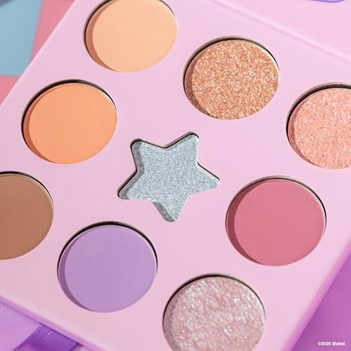 essence Polly Pocket eyeshadow palette, Lidschatten, Nr. 01, Mehrfarbig, 9 Farben, schimmernd, farbintensiv, matt, vegan, ohne Mikroplastikpartikel, Nanopartikel frei, ohne Parfüm, 1er Pack (7.4g)