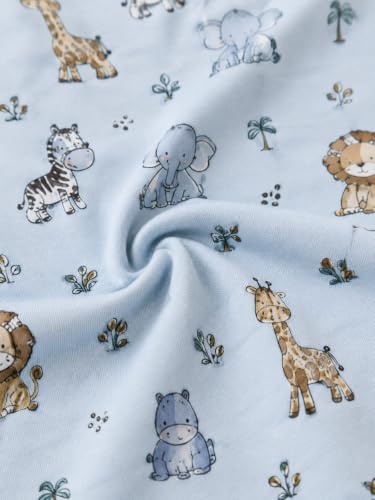 Image of TuddyBuddy Baby Cotton Wearable Quilted Sleeping Bag Blanket 1.5 Tog with 1 Way Zipper Closure | Ideal for Babies & Kids Hypoallergenic Fabrics | (Winn The Teddy - Sky Blue, 18-24 Months)