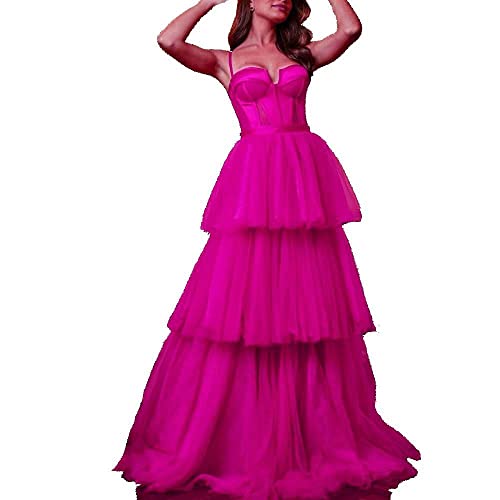 Robe de soirée formelle d'exception longue confection de prestige fuchsia 48
