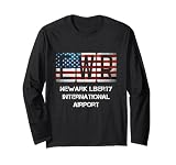 Newark Liberty Airport EWR Aviation Present Long Sleeve T-Shirt