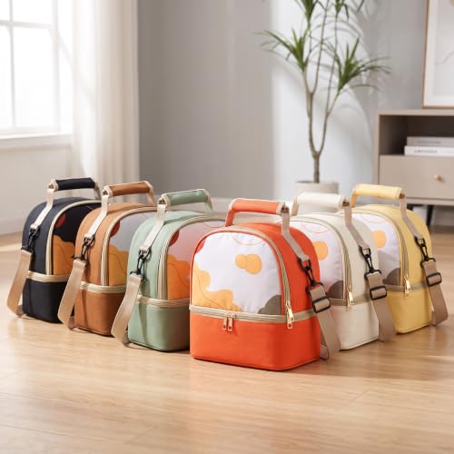 Bolsa leche portátil de doble capa para almacenamiento térmico de lactancia 5