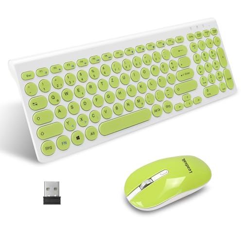 Seenda Kabellose Tastatur & Maus Set | Ergonomisch Mit Handgelenkauflage - DE QWERTZ Layout