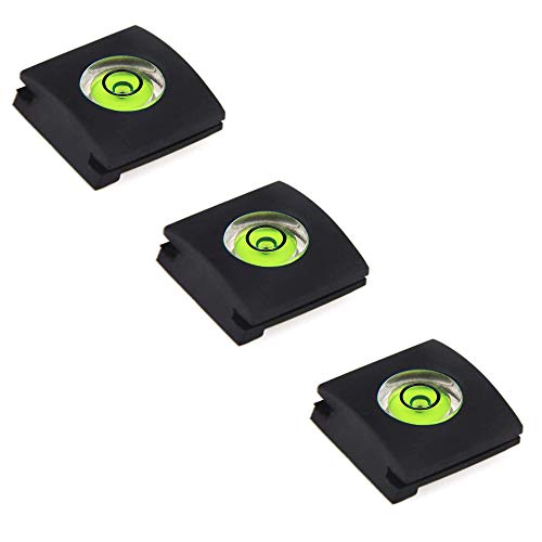 Komet Kamerablitz-Schuhhalter mit Wasserwaage kompatibel für Lumix DC-G9 GH5 DMC-LX100, für Nikon D780 D3500 D750 (3 Packungen)