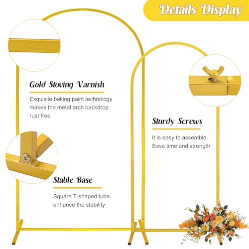 Soporte para Arco de Boda con Cover Spandex Cameo Brown miniatura 3