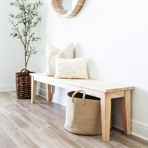 Image of Laundry Basket for Clothes | Toy Storage Basket | Storage Basket for Bedroom | Waste Clothes Basket | Jute Laundry Bag | Large Laundry Basket | Dirty Cloth Baskets Jute | 33x33x38 cm