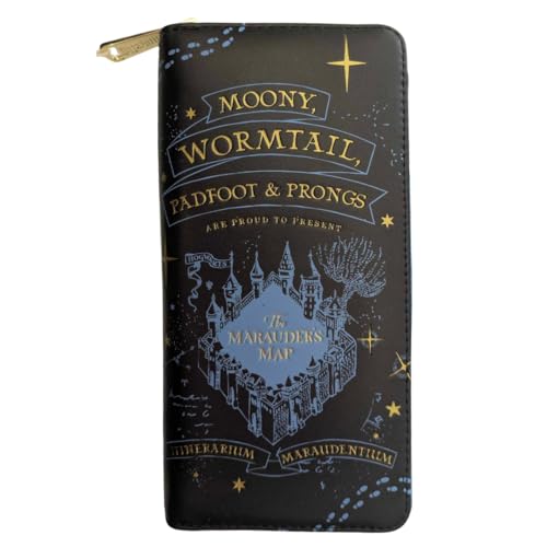 Loungefly Harry Potter Marauders Map Wallet – Moony, Wormtail, Padfoot & Prongs Midnight Edition
