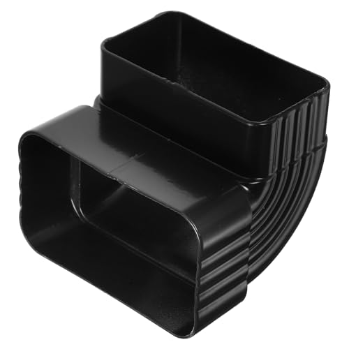 CLISPEED - CLISPEED Adaptateur Coude Gouttière Alu Métallique Robuste Pour Descente Eau Pluviale Installation Flexible Et Étanche Pour Drainage Extérieur