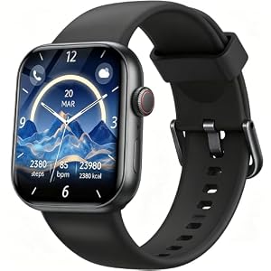 Smartwatch Herren Damen, 1,91" HD Fitnessuhr mit Alexa & Telefonfunktion, 100+ Sportmodi Smart Watch, Pulsmesser/Schlafmonitor/Sc... Sportuhr, IP68 Wasserdicht Fitness Tracker für iOS/Android