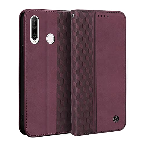 Gedurya HUAWEI P30 Lite �P�[�X �蒠�^ au Huawei P30 lite HWV33 �P�[�X nova 4e �P�[�X �X�^���h�@�\ �J�[�h���[ ���z�^ Huawei P30 lite �g�уJ�o�[ �}�O�l�b�g�� p30 lite 