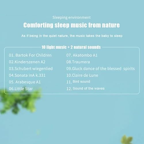 Aparelho Ruído Branco com Som Calmante para o Bebê Dormir Terapia do Sono