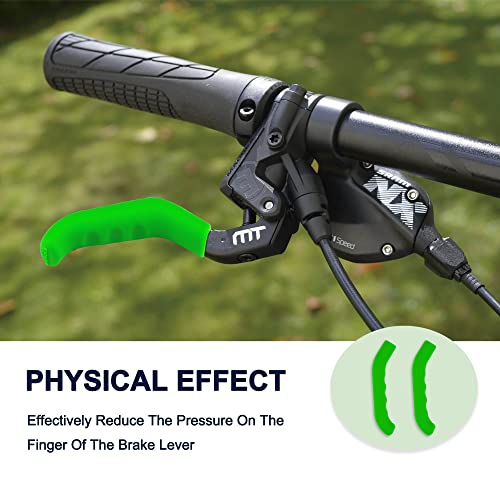 Exnavi A Pack Of 8 Pairs Anti-Slip Brake Handle Silicone Sleeve Mountain Road Bike Dead Fly Universal Type Brake Lever Protection Cover #TOP3