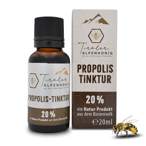 Tiroler Alpenhonig Propolis Tropfen 20ml - natürliche Propolis Tinktur mit 20% Propolis Extrakt - natürliche Propolislösung - Made in Austria