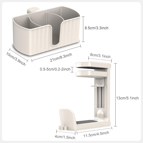 Porte-gobelet pour bureau avec support pour écouteurs et tasse à café