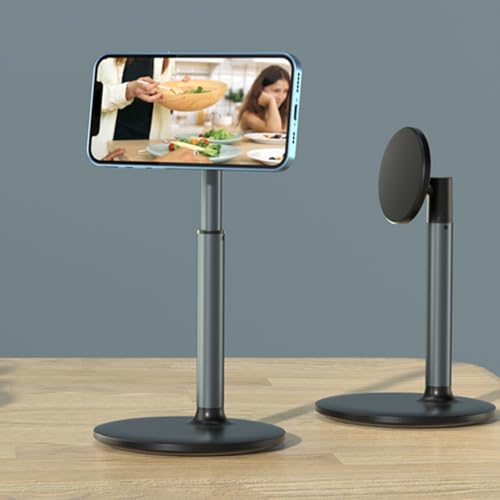 Soporte de mesa de aluminio Qsvbeeqj rotación 360 grados y altura ajustable para portátil 2