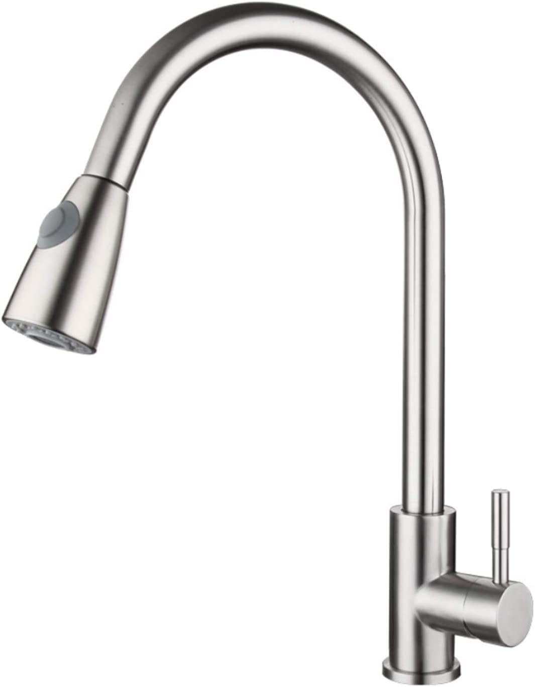 Out Kitchen Faucets with Sprayer Bathroom Basin Sink Faucets 2 Spraying Modes 360° Rotating Stainless Steel Water Tap