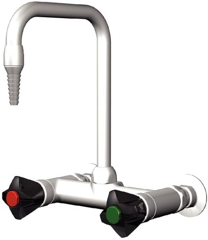CT1714WS - Swing Faucet - Panel-Mounted Gooseneck Mixing Faucets, with Nylon Hooded Handles, WaterSaver Faucet - Each