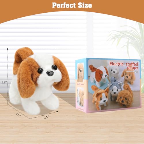 image for KSABVAIA Plush Saint Bernard Toy Puppy Electronic Interactive Dog - Wa