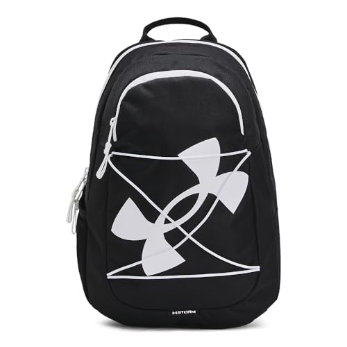 Under Armour Mochila Hustle Play, (002) Negro/Blanco, One Size, Mochila Hustle Play