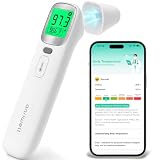 Anriwell Ear and Forehead Thermometer with App Tracking for Adults and Kids