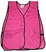 Texas America Safety Company Hot Pink Safety Vests - Soft Mesh Plain Material