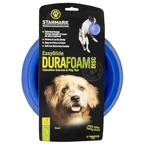 Starmark Easy Glide DuraFoam Flying Disc Dog Toy, Color Varies 9" Starmark Easy Glide DuraFoam Flying Disc Dog Toy, Color Varies 9″