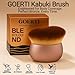 GOERTI Self Tanner Brush – Extra Large Kabuki Applicator for Self Tanning, Sunless Tanning & Body Foundation | Streak-Free Arc Design for Flawless Full Coverage on Legs, Arms, Back, Chest, Face & Feet