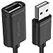 Produktbild UNITEK Kabel USB 2.0 A Stecker auf USB A Buchse / Verlängerungskabel / 0.5 Meter, Schwarz / Verlängerung für Drucker, Tastatur, Kartenleser etc. / Y-C447GBK