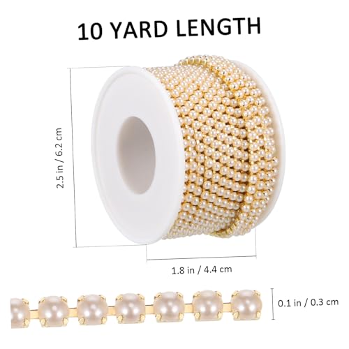 Cadenas de cuentas de perlas artificiales para decoracion de bodas y centros de mesa 2