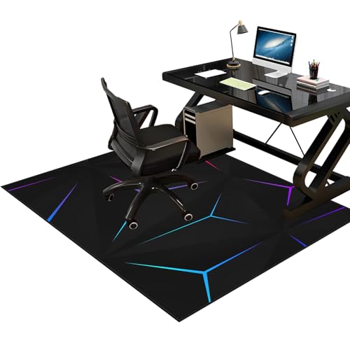 Tkuhknag Gaming Protector de Suelo | Alfombrilla para Silla para Suelos Duros | Alfombra Silla Oficina Antideslizante | 60 x 90 cm Alfombra Silla Gaming | Oficina Escritorio Gamer Alfombrilla