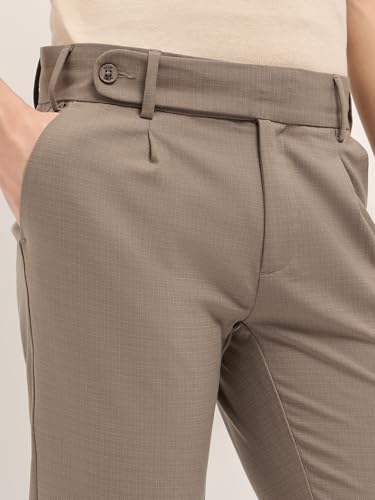 Image of THE BEAR HOUSE Men's Blue Regular Fit Formal Trouser