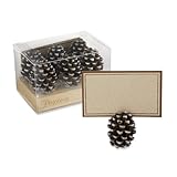 Kate Aspen Pinecone Place Card/Photo Holders, Set of 6
