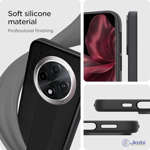 Image of Jkobi Rubberised Back Cover Case for Oppo F27 Pro | Oppo F27 Pro Plus (Textured Grip Design | Camera Protection | Slim and Light Weight | Soft Touch and Feel)