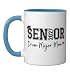 Senior 2027 Drum Major Mom 2027 Marching Band Graduation Ceramic Mug, Blue/White