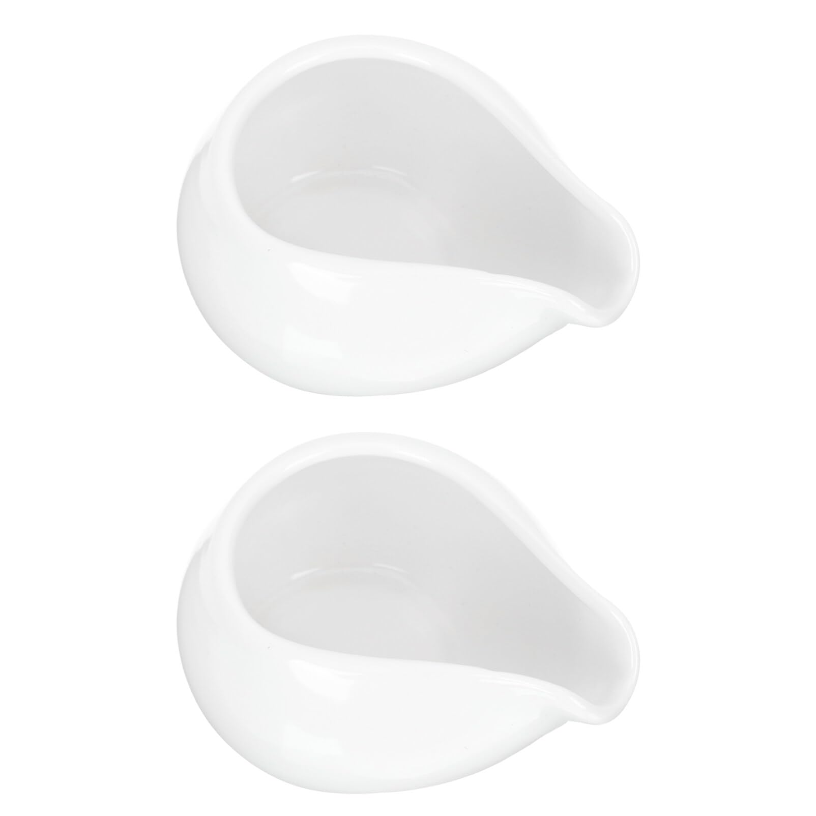 Mini pichet à sirop en porcelaine noire Hemoton pour sauce et crème (lot de 2)