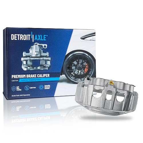 Image of Detroit Axle - Rear Left Brake Caliper with Bracket Replacement for Ford E-150 E-250 E-350 Super Duty Econoline Wagon Van
