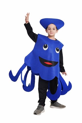 Image of Kaku Fancy Dresses Octopus Cutout for Kids, Water Animal Costume for Boys & Girls (Freesize /Only Cutout with Cap)